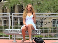 Onani, Orgasme, Offentlig, Alene, Upskirt