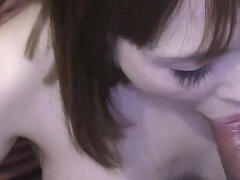 아시안, 큰 가슴, 오랄섹스, 동시 사정, 얼굴에, 갱뱅, 핸드잡