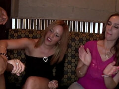 Black stripper has a lot of fun with girls during crazy party