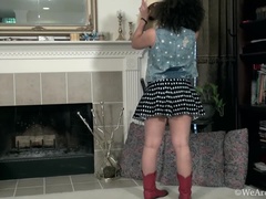 엉덩이, 흑갈색 머리, 머리카락이 많은, 랑제리