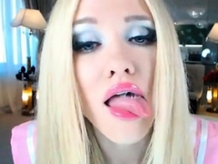 Amateur, Blonde, Européenne, Pénétrer avec le poing, Masturbation, Solo, Jouets, Webcam