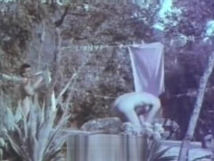 素人, ヌーディスト, アウトドア, ヴィンテージ