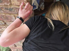 18 Year Old Babysitter Fucked Hard in Thunderstorm - Blowjob & Creampie by Sparowdox