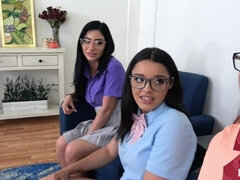 Jasmine Vega, Ella Cruz, Bess Breast: Curvy Nerds Excel in POV Threesome