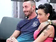 My new gf filmed porno and now she wants to do it again Jesus' huge BLACK COCK!!