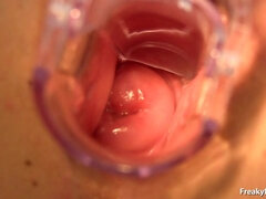 Rubia, Médico, Ginecologo, Masturbación, Tetas naturales, Coño, Medias largas