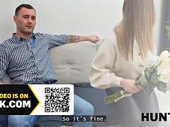 HUNT4K. I closed my BFs eyes with banknotes and sucked strangers cock! Im not that shy