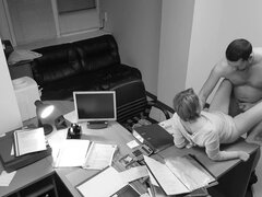 Seduction Of Office Secretary Caught On Hidden Security Cam