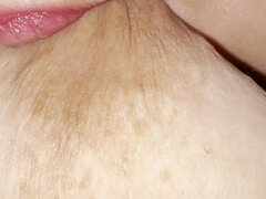 Amateur, Lactando, Maduro, Leche, Tetas naturales, Pezones, Solo, Tetas