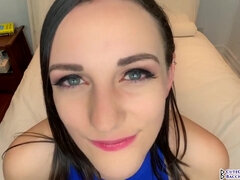 Brunette, Sæd i munnen, Ansiktssperm, Hd, Onani, Milf, Alene, Svelge