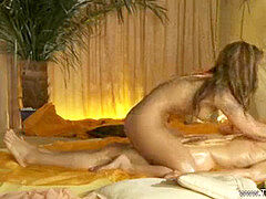 Couple, Indienne, Massage