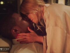 Deeper n Hard. BIG BLACK DICK Deep Throat by Leah Lee while Husband is Ing