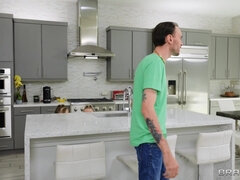 Three wild lesbians Coco Lovelock and Kaiia Eve and Frankie fucking passionately in bed - threesome