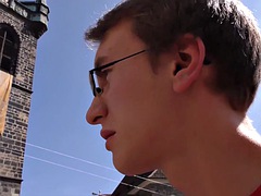 Pijpbeurt, Bruinharig, Bedriegen, Man die toekijkt, Hardcore, Gezichtspunt, Mager, Tiener