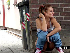 Utomhus, Offentlig, Solo, Upskirt