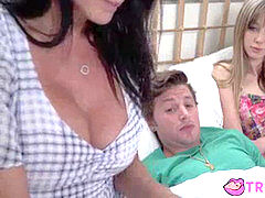 素人, イく瞬間, 淫乱熟女, 小柄, 現実, ティーン, 三人