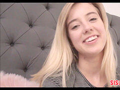 Hot blonde little nubile Stepsister Gets Bro's Load In Mouth