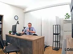 Kuřba, Prichytení, Okuliare, Hd, Prirodzené prsia, Kancelária, Stockings, Kozičky