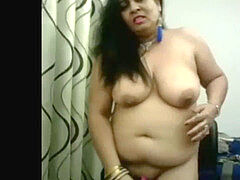 web cam Indian Aunty faux-cock