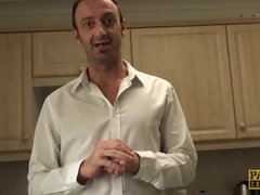 Boquete, Bondagebeldade, Peituda, Casal, Mulher dominante, Fetiche, Francêsa, Tetas