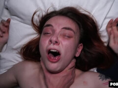 18, デカ尻, デカチン, フェラチオ, 自然山雀, 赤毛, ティーン, オッパイの