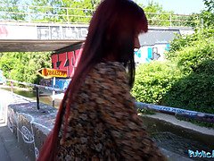 Yenifer Chacon's wet pussy and bubble butt get roughed up in public by a big cock