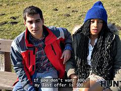 Nero, Brunetta, Macchina, Cazzo vecchio, Hardcore, Interrazziale, Punto di vista pov, Tette