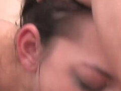 As Tammy laid on her back, he drilled down her throat, giving her a deepthroat fucking