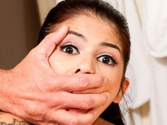 Stor pik, Pik sutte, Hundestilling, Naturlige bryster, Lille kvinde, Tatovering, Teenager, Bryster