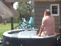 Amatør, Amerikansk, Par, Hjemmelavet, Ældre kvinde, Udendørs