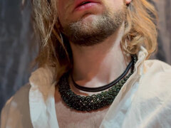 Amatoriale, Masturbazione, Donna con pene, Solo, Calze