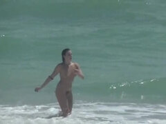 해변, 큰 음경, 흑인, 밀프, 나체의, 공개적인, 보지, 와이프