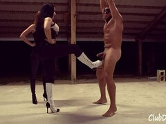 Azijci, Bondage, Rjavolaska, Klub, Ženska dominacija, Hd, Ponižanje, Rdečelaska