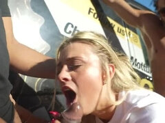 Analny, Blondynka, Wytrysk do ust, Francuski, Grupa, Hardcore, Na wolnym powietrzu, Dziwka