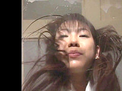 아시안, 동시 사정, 사정 샷, 얼굴에, 일본인, 비서