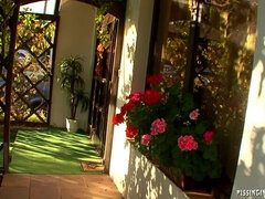 금발의, 딜도, 핑거링, 글로브, 레즈비언, 싸움, 면도된, 샤워