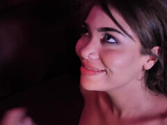 귀여운, 도기스타일, 다른 인종간의, 라티나, 자연의 가슴, 기름, 청소년, 젖가슴