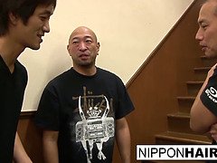 Ruskeahiuksinen, Spermashotti, Karvainen, Hd, Japanilainen, Paljas, Huutava, Teini