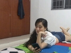 Tía, Cornudo, Semen en la boca, Corridas, Corridas faciales, Latina, Flaco, Español