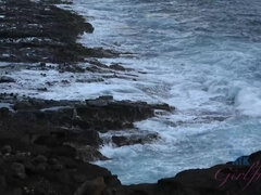 Leie, Arsch, Blondine, Sperma im mund, Kleid, Höschen, Muschi, Tätowierung