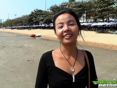 I Met this Small Tittied Thai Girl on the Beach