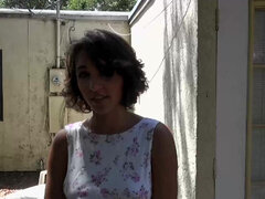 Audrey Kisses slobbing on a stranger's knob in a random backyard