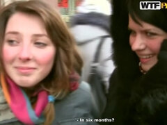 Sperma in gezicht, Geld, Openbaar, Strippen, Trio