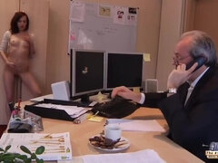 Diep in de keel, Hd, Kantoor, Doordringend, Secretaresse, Mager, Slikken