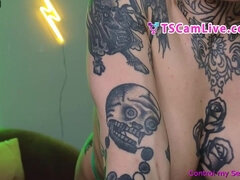 Perfect Tits Tattoed SheBabe gets horny Part 5