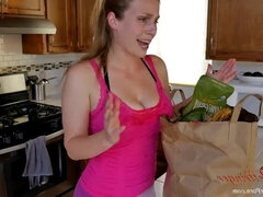 Rubia, Mamada, Polla, Hablar sucio, Familia, Maduro, Madres para coger, Pov