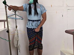 Ladyboy solo thai blue dress set