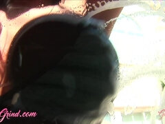 Samochód, Erotyczny, Siadanie na twarzy, Grupa, Lizanie, Cipka, Trójkąt, Mokry