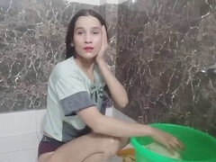 Petite Indian teen Dimpledrecoil3 gets wild with dirty talk in the bathroom