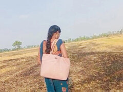 Desi Bhabhi RadhaDevi Pissing in Field Outdoor Hindi Webcam Masturbation